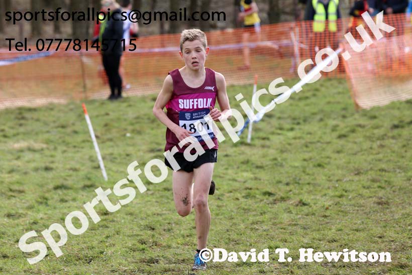 Boys under-15s 2019 British Athletics Inter Counties Cross Country, Prestwood Hall, Loughborough. Photo:  David T. Hewitson/Sports for All Pics